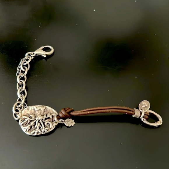 Tree of Life “Walk Boldly, Grow Wise” Bracelet, 7”, like new - Picture 1 of 9